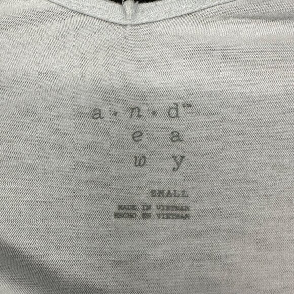 Womens Small Shirt Blue Birds V Neck Blouse Business Casual Top A New Day Kitsch - Picture 5 of 7